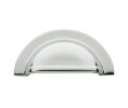Baldwin 4423.260.BIN Cup Cabinet Pull, 3" Center to Center - Polished Chrome Finish