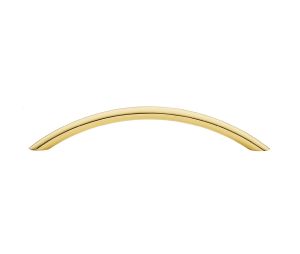 Baldwin 4448.030.BIN Arch Cabinet Pull, 6" Center to Center - Polished Brass Finish
