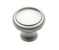 Baldwin 4456.150.BIN Severin Fayerman Collection Cabinet Knob, 1.32" Diameter - Satin Nickel Finish