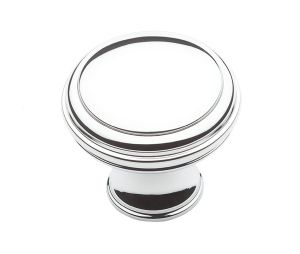 Baldwin 4456.260.BIN Severin Fayerman Collection Cabinet Knob, 1.32" Diameter - Polished Chrome Finish