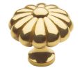 Baldwin 4459.030.BIN Melon Cabinet Knob, 1.36" Diameter - Polished Brass Finish