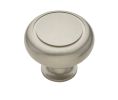 Baldwin 4494.150.BIN Deco Cabinet Knob, 1.5" Diameter - Satin Nickel Finish