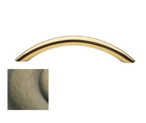 Baldwin 4496.050.BIN Arch Cabinet Pull, 3.75" Center to Center - Satin Brass And Black Finish