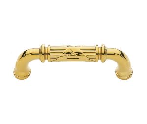 Baldwin 4611.030.BIN Edinburgh Cabinet Pull, 3.5" Center to Center - Polished Brass Finish