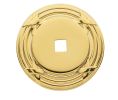 Baldwin 4613.030.BIN Round Edinburgh Back Plate, 1.5" Diameter - Polished Brass Finish