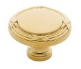 Baldwin 4630.030.BIN Round Edinburgh Cabinet Knob, 1.5" Diameter - Polished Brass Finish