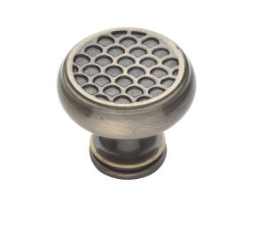 Baldwin 4635.050.BIN Couture Collection Cabinet Knob, 1.33" Diameter - Satin Brass And Black Finish