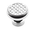 Baldwin 4635.260.BIN Couture Collection Cabinet Knob, 1.33" Diameter - Polished Chrome Finish