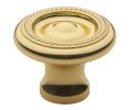 Baldwin 4646.030.BIN Rope Cabinet Knob, 1.5" Diameter - Polished Brass Finish