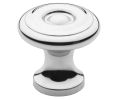 Baldwin 4650.260.BIN Colonial Cabinet Knob, 1" Diameter - Polished Chrome Finish