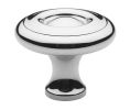 Baldwin 4660.260.BIN Colonial Cabinet Knob, 1.5" Diameter - Polished Chrome Finish