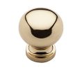Baldwin 4702.030.BIN Ornamental Cabinet Knob, .75" Diameter - Polished Brass Finish