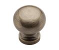 Baldwin 4702.050.BIN Ornamental Cabinet Knob, .75" Diameter - Satin Brass And Black Finish