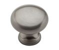 Baldwin 4704.150.BIN Ornamental Cabinet Knob, 1" Diameter - Satin Nickel Finish