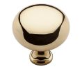 Baldwin 4709.030.BIN Ornamental Cabinet Knob, 1.75" Diameter - Polished Brass Finish