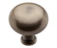 Baldwin 4709.050.BIN Ornamental Cabinet Knob, 1.75" Diameter - Satin Brass And Black Finish