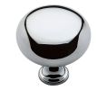 Baldwin 4709.260.BIN Ornamental Cabinet Knob, 1.75" Diameter - Polished Chrome Finish