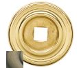 Baldwin 4900.050.BIN Knob Back Plate, 1.25" Diameter - Satin Brass And Black Finish