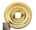 Baldwin 4901.050.BIN Knob Back Plate, 1.375" Diameter - Satin Brass And Black Finish