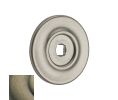 Baldwin 4903.050.BIN Back Plate for 4708 and 4709 Knobs, 1.75" Diameter - Satin Brass And Black Finish