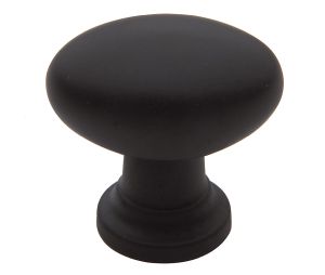 Baldwin 4910.102.BIN Oval Cabinet Knob, 1.125" x .75" Diameter - Oil-Rubbed Bronze Finish