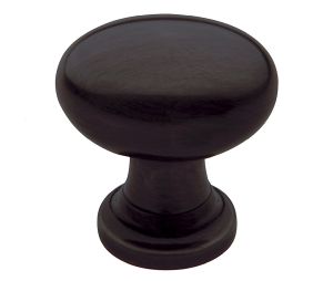 Baldwin 4910.112.BIN Oval Cabinet Knob, 1.125" x .75" Diameter - Venetian Bronze Finish