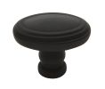 Baldwin 4915.102.BIN Decorative Oval Cabinet Knob, 1" x 1.5" Diameter - Oil-Rubbed Bronze Finish