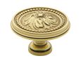 Baldwin 4931.030.BIN Ornamental Cabinet Knob, 1.5" Diameter - Polished Brass Finish
