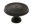 Baldwin 4931.102.BIN Ornamental Cabinet Knob, 1.5" Diameter - Oil-Rubbed Bronze Finish