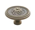 Baldwin 4932.050.BIN Ornamental Cabinet Knob, 2" Diameter - Satin Brass And Black Finish