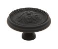 Baldwin 4932.102.BIN Ornamental Cabinet Knob, 2" Diameter - Oil-Rubbed Bronze Finish