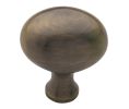 Baldwin 4939.050.BIN Oval Cabinet Knob, 1.625" x 1.5" Diameter - Satin Brass And Black Finish