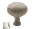 Baldwin 4939.140.BIN Oval Cabinet Knob, 1.625" x 1.5" Diameter - Polised Nickel Finish