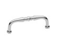 Baldwin 4966.260.BIN Colonial Cabinet Pull, 3" Center to Center - Polished Chrome Finish