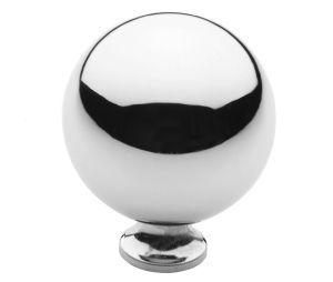 Baldwin 4968.260.BIN Spherical Cabinet Knob, 1.5" Diameter - Polished Chrome Finish