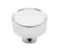 Baldwin 4973.260.BIN Hollywood Hills Cabinet Knob, 1.5" Diameter - Polished Chrome Finish