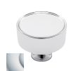 Baldwin 4973.264.BIN Hollywood Hills Cabinet Knob, 1.5" Diameter - Satin Chrome Finish