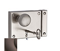 Baldwin 5704.112 Small Horizontal Cylinder Rim Lock - Venetian Bronze