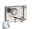 Baldwin 5704.260 Small Horizontal Cylinder Rim Lock - Polished Chrome