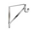 Lavi BC8150A Brushed Stainless Steel Heavy Duty Bracket w/ Closet Rod Support - 1 Each