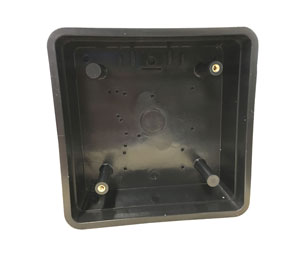 BEA 10BOX475SQSM Square Surface Mount Box for 4 3/4" Square Stainless Push Plate