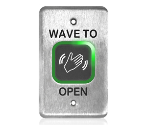 BEA 10MS41-S Magic Switch® Stainless Steel Single Gang Touchless Actuator – Text + Hand Logo