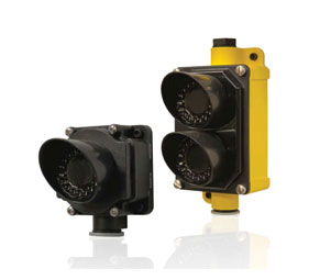 BEA 10LIGHTS-R EZ-LIGHT Indicator Flat or DIN Mount PC, Field Wired - Red