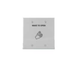 BEA 70.5269 Double Gang White Faceplate with "Wave to Open" Text & Artwork