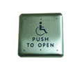 BEA PBS1 4.75 x 4.75 Push Plate with PTO and Handicap Logo