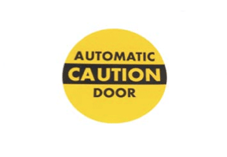 Besam 75-20-102 Decal/Caution Round Yellow