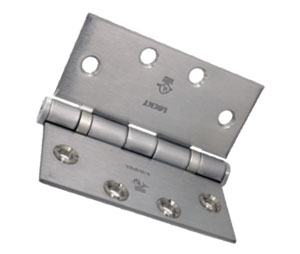 Best QKSFBB191 4.5x4.5 US26D NRP Adjustable Full Mortise Heavy Weight 5 Knuckle Ball Bearing Steel Base Hinge, Non-Removable Pin - Satin Chrome