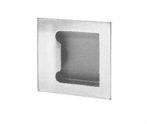 Rockwood BF97L-630 Satin Stainless Steel Barrier Free Flush Pull - 5" x 5"