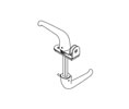 Bilco SD26SS Handle Assembly - Pin - RS Handle Lock, Stainless Steel