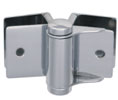 Bommer 01001-605 Hinge-Non Hold Open-Clamp Flange-Brass Base-Polished Brass Finish